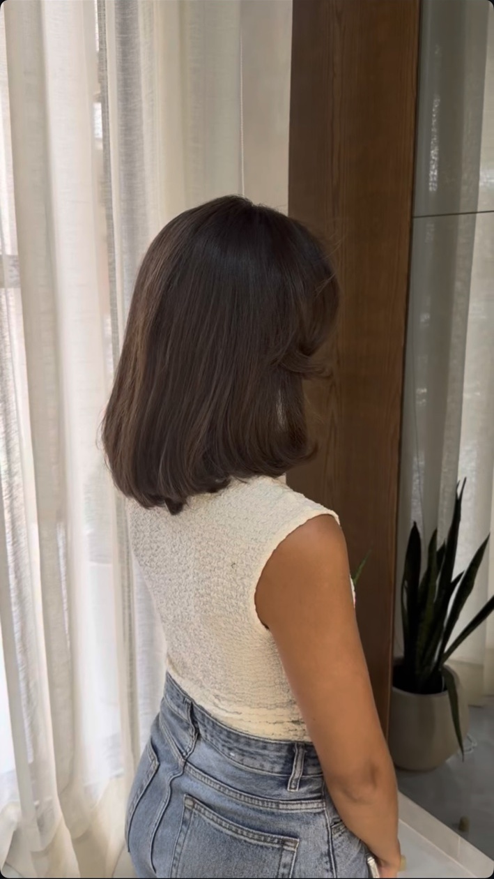 Acabado de peluquería, corte bob